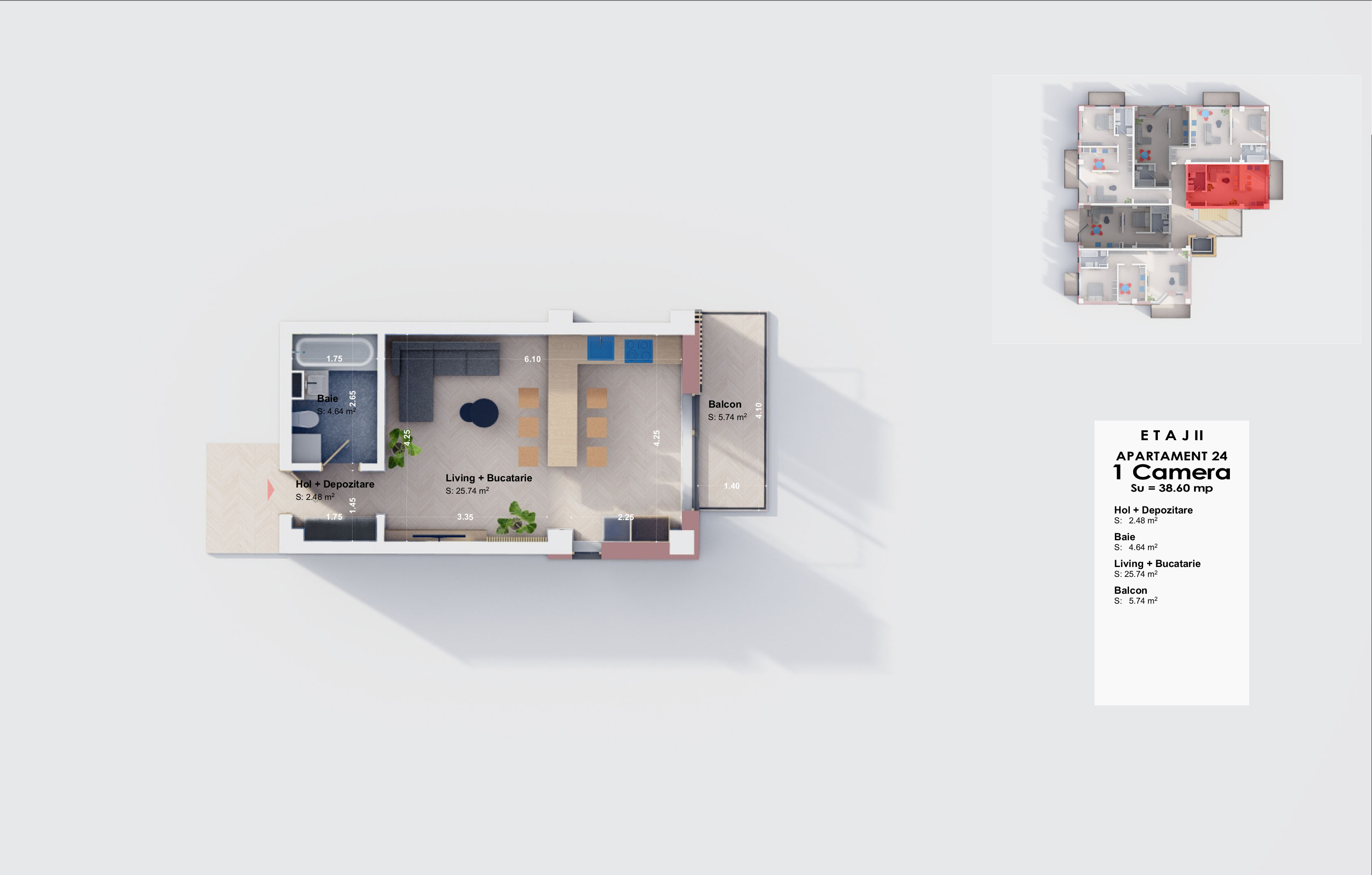 Apartament 24 - Etaj 2